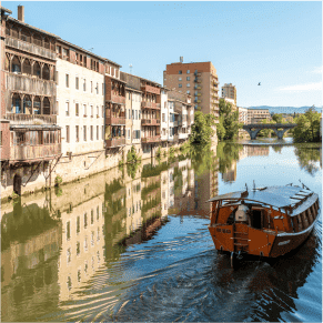 Balade sur l’Agoût en Coche d’eau, Castres